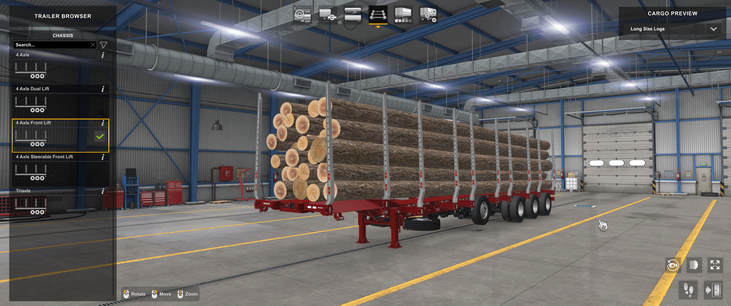 Manac Logging Trailer